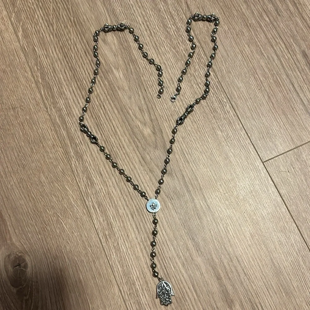 Nialaya men’s Hamsa rosary in silver brand new. - Picture 5 of 7